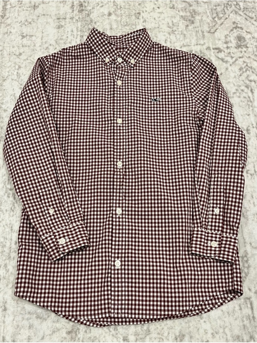 Vineyard Vines Boys Button‑Down Shirt – Size Small (8/10) – VGUC